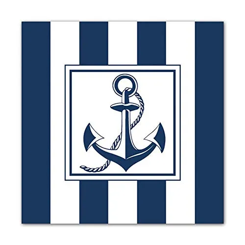 Serviette Anchor Blue in blau von Ambiente