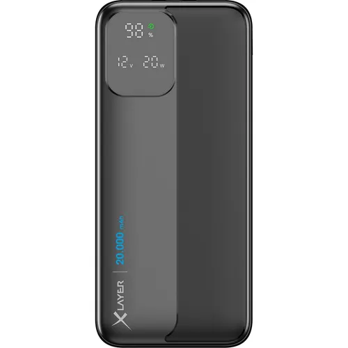 XLAYER 220548 Powerbank 20.000 mAh - Powerbank mit 20.000 mAh, USB-C Power Delivery und Quick Charge für ultraschnelles Laden von bis zu 3 Geräten gleichzeitig – ideal für unterwegs!