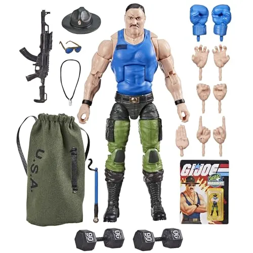 GI JOE CLASSIFIED SERIES NR.129 The Mad Marauders Sgt Slaughter - Action-Figur Sgt Slaughter, neu und originalverpackt, ideal für Sammler und Fans der GI JOE-Serie.