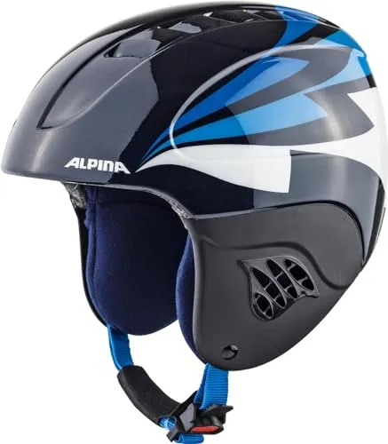 Alpina Carat - Sicherer & Bruchfester Skihelm für Kinder, Nightblue, 48-52 cm - Skihelm mit herausnehmbarem Innenfutter für Handwäsche und individuelle Größenanpassung. Extrem leicht und sicher, ideal für kleine Skifahrer.