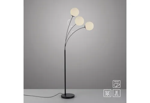 OTTO home Stehlampe Nellin, ohne Leuchtmittel, Stehleuchte mit großen Glaskugeln amberfarben oder opal matt weiß