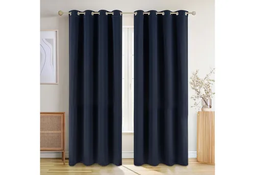 Blumtal Verdunklungsvorhänge 2er Set in blau von Blumtal