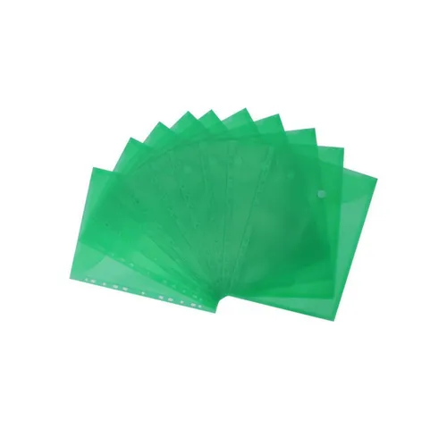 EXXO by HFP Organisationsmappe Dokumententaschen A4, aus PP (10-St), zum Abheften mit EURO-Lochung, Abheftrand, Klappe und Klettverschluss