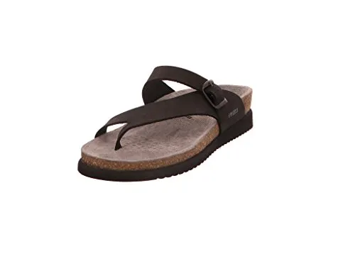 Mephisto Helen Zehensteg Sandalen, Schwarz, Gr. 40 - Wanderschuhe mit normaler Komfortweite G, ausgestattet mit einer leichten CAOUTCHOUC LITE Laufsohle für optimalen Gehkomfort.