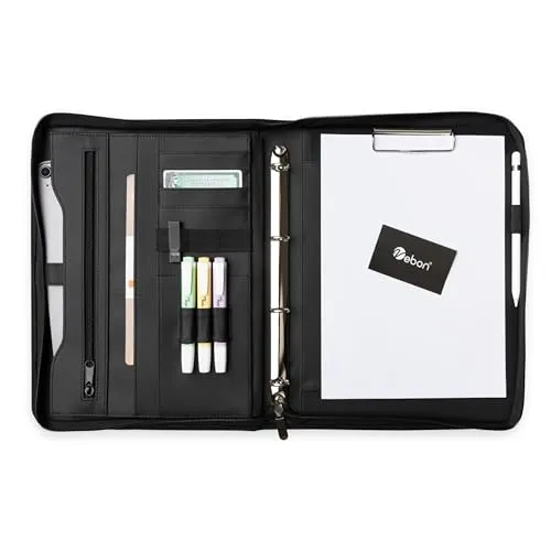 Vebon® Schreibmappe Ringbuch A4 Berlin von Vebon
