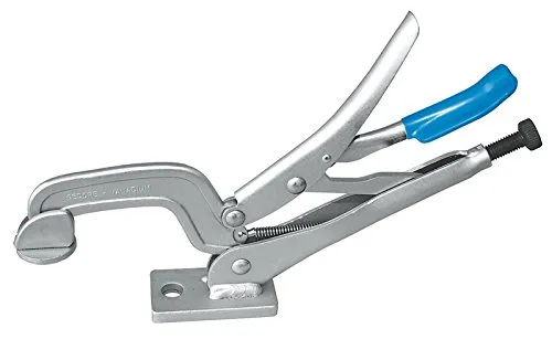 Gedore Maschinentisch-Spanner 6408080 - 100mm Spann-Weite - Winkelspanner für schnelles, sicheres Spannen von Werkstücken, gefertigt aus GEDORE Vanadium-Sonderstahl und vernickelt, ideal für Nutensteine mit M8, M10, M12 Gewinde.