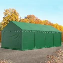 TOOLPORT 4x8 m Lagerzelt, dunkelgrün