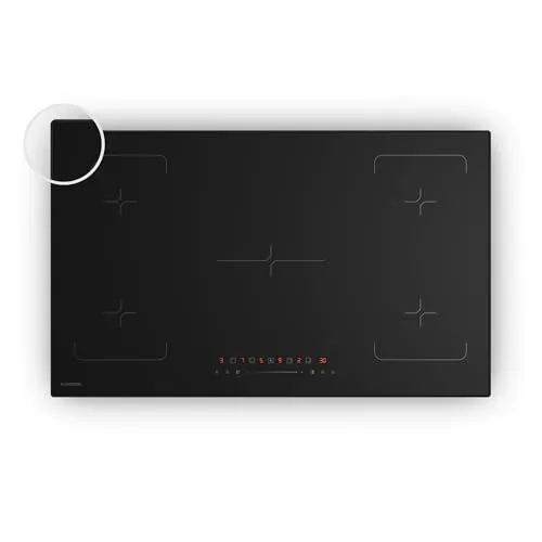 Klarstein Velaire Induktionskochfeld 90cm – 5 Zonen, 7200W Boost - Kochfeld Induktion mit 7200W Boost für schnelles Kochen, präzise Touch-Steuerung und sichere Kindersicherung – ideal für moderne Küchen.