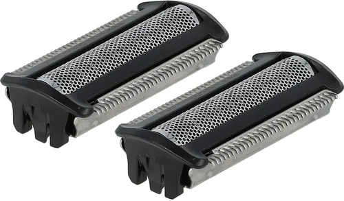 vhbw 2x Ersatz-Scherköpfe kompatibel mit Philips TT2021/36, TT2021/50, TT2021/34, TT2021/35, TT2021/33, TT2021/32 Elektrorasierer, Schwarz Silber