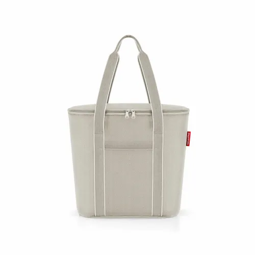 reisenthel thermoshopper Isotasche - Einkaufstasche Herringbone Sand 15 L - Kühlboxen & Kühltaschen, stylische und praktische Einkaufstasche mit 15 Litern Volumen, perfekt für Einkäufe und Ausflüge.