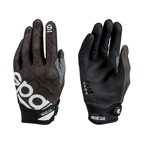 SPARCO MECA 3 Handschuhe Größe L Schwarz - Motorradhandschuhe für optimalen Grip und Schutz, perfekt für Fahrten bei jedem Wetter.