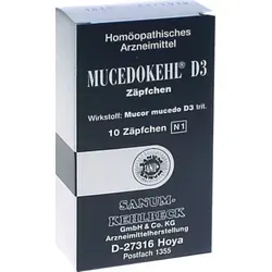 MUCEDOKEHL D 3 Zäpfchen 10 St