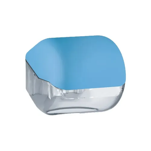 ReinigungsBerater MP619 Color Edition Toilettenpapierspender Mini, blau Softtouch für Standardrollen oder Einzelblatt Toilettenpapier A61900AZ