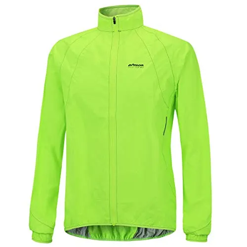 Airtracks Herren Regenjacke - Wasserdichte Fahrradjacke für unbeständiges Wetter - Radsport-Jacken für Herren, 100% wasserdicht mit 10.000mm Wassersäule und atmungsaktiv. Ideal für Radfahrer, die auch bei Regen trocken bleiben möchten.
