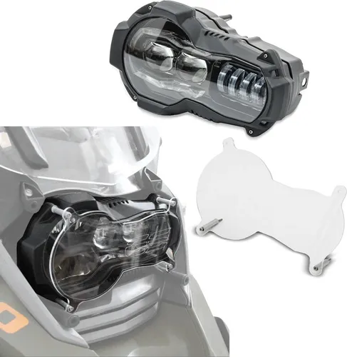 Lumitec LED Scheinwerfer + Scheinwerferschutz für BMW R 1200 GS - Set aus LED Frontscheinwerfer und robustem Scheinwerferschutz für BMW R 1200 GS. Hohe Lichtausbeute, einfache Montage und zuverlässiger Schutz vor Beschädigungen für sicheres Fahren.