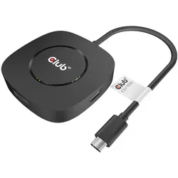 CLUB 3D CSV-1550 - USB Type C 3.2 Gen 1 MST Hub für Triple Monitor, langlebig und ideal für professionelle Präsentationen