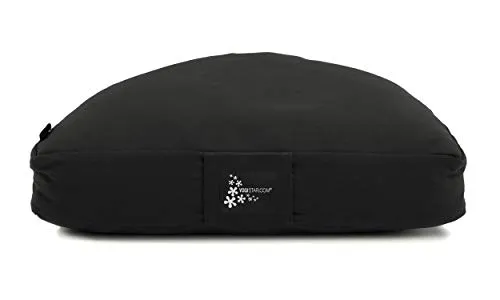 Yogistar Meditationskissen - Halbmond Schwarz in schwarz von Yogistar