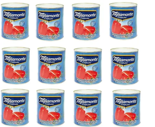 12x TAGLIAMONTE Pomodori Pelati geschälte Tomaten sauce aus Italien dose 800g