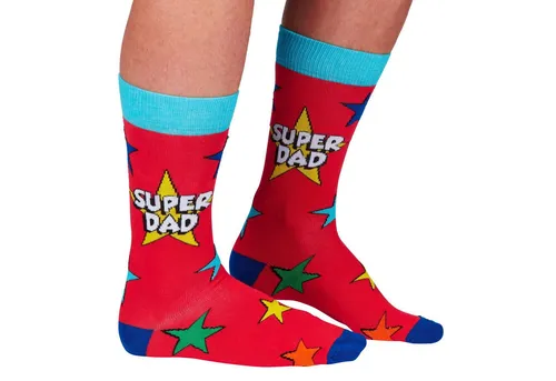 Cockney Spaniel Super Dad Superheld Socken für Männer in 39-46 im Paar - Strumpf