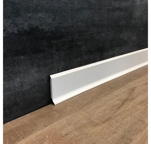 Sockelleiste Hartschaum PVC 2500 x 60 x 12,8 mm - PROVISTON Fußbodenleiste in Weiß - Sockelleisten & Fußleisten, langlebig und pflegeleicht, ideal für einen modernen Look in Ihrem Zuhause.