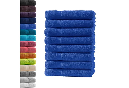 Hometex Premium Textiles Handtuch in Premium Qualität 500 g/m², Feinster Frottier-Stoff 100% Baumwolle, 8x Gästetuch, weich, saugfähig, extra schwer & flauschig