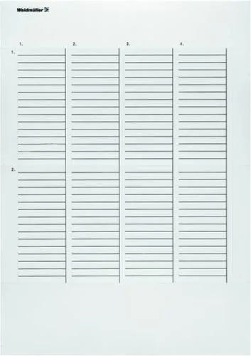 Weidmüller 1861510000 LM MT300 27/8 GE Beschriftungssystem Drucker Montage-Art: aufkleben Beschriftungsfläche: 8 x 27 mm Gelb Anzahl Markierer: 1980