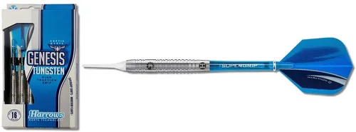 HARROWS GENESIS Tungsten Dartpfeil 16g - Hochwertiger Tungstendart für präzise Würfe, ausgestattet mit rutschfestem Grip und einem eleganten Design. Ideal für ambitionierte Spieler, die ihre Treffsicherheit verbessern möchten.