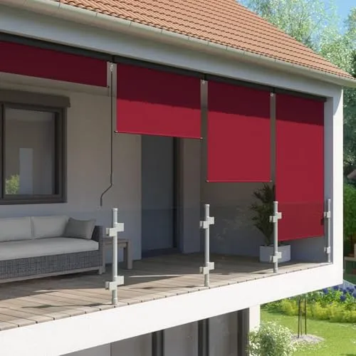 empasa Senkrechtmarkise MASTER in rot von empasa