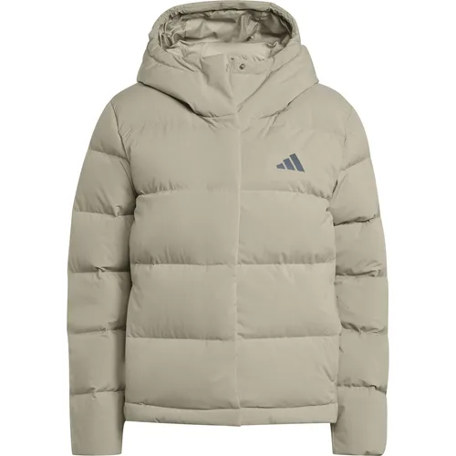 adidas Helionic Kapuzenjacke Damen in silver pebble, Größe XL