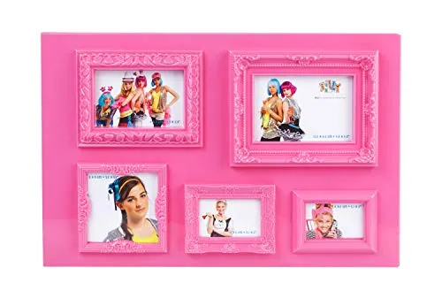 trendfinding Bilderrahmen Collage Ornamente Vintage Pink