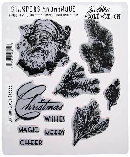 Stampers Anonymous CMS322 Tim Holtz Frischhalte-Stempel, Nicht zutreffend, Mehrfarbig, 24.13 x 19.05 x 0.76 cm