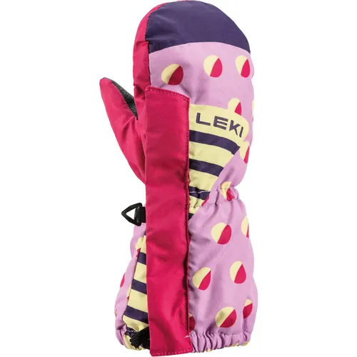 LEKI Little Paw Mitten Long orchid-berry 5.0 - Skihandschuh Fäustlinge für Kinder, ideal für kalte Tage beim Skifahren, mit wasserabweisendem Softshell-Material und kuscheligem Futter für besten Komfort.
