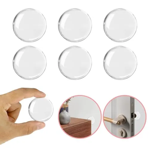 Stück Gummipuffer Selbstklebend, Türpuffer Transparent, türgriff schutz, türstopper gummi, Türstopper Wand Selbstklebend, Stoßdämpfend und geräuschlos, robust und langlebig 6