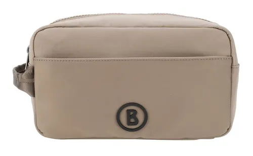 Bogner Arolla Jona Washbag SHZ - Greige - Reisetaschen aus strapazierfähigem Neopren und robustem Twill-Nylon, ideal für sportliche Reisen. Mit markantem Reißverschluss und mehreren Innenfächern für optimale Organisation.