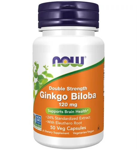 Now Foods Ginko Biloba 120mg 50 VCaps
