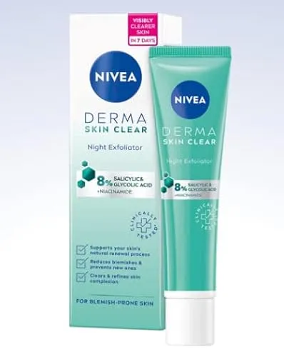 Nivea Derma Skin Clear Night Exfoliator - 40 ml
