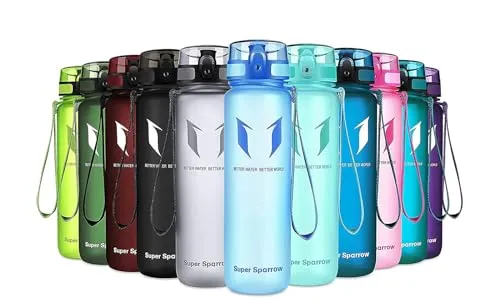 Super Sparrow Trinkflasche in blau von Super Sparrow