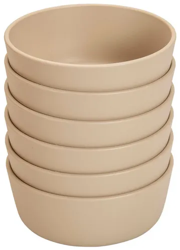 Betzold Geschirr-Set Schüssel-Set 6-tlg - bruchsicher & spülmaschinenfest, Biokunststoff