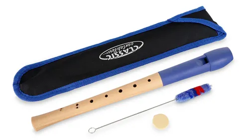 Classic Cantabile Pivella Blockflöte Blau von Classic Cantabile
