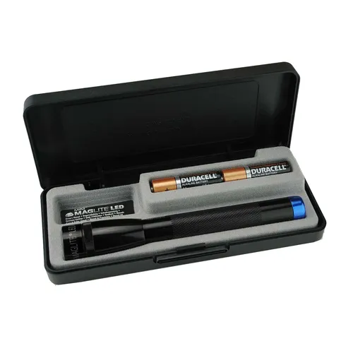 Mag-Lite® Mini LED 2AA Spectrum Series LED Taschenlampe mit blauem Licht & Box