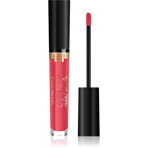 Max Factor Lipfinity Velvet Matte Matter Flüssig-Lippenstift Farbton 025 Red Luxury 3,5 ml