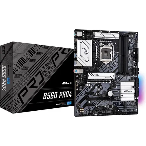 AsRock B560 Pro4 (LGA 1200, Intel B560, ATX) (90-MXBF10-A0UAYZ)