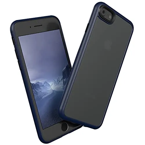 EAZY CASE Ultra Schutz Outdoor Hülle kompatibel mit iPhone SE (2022/2020) / iPhone 8/7, hochwertige Schutzhülle mit Aufprallschutz, Stoßfest und Kratzfest, dünne Hülle mit Kameraschutz, Dunkel Blau