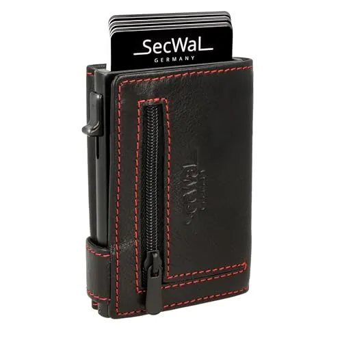 SecWal Geldbörse mit RFID Schutz in rot von SecWal