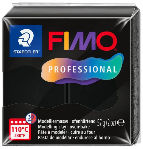 FIMO PROFESSIONAL Modelliermasse ofenhärtend 57 g schwarz in schwarz von FIMO