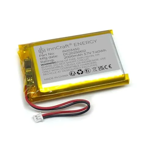 Lithium Polymer Akku innCraft Energy 2000mAh 3.7V, 51x34x10 Modell 103450 2P Molex 51021-020 1.25mm Anschluss