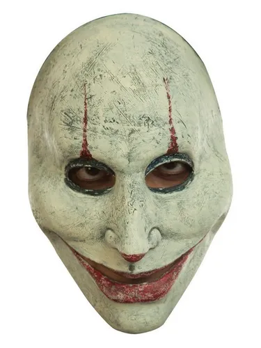 Ghoulish Productions Geisterclown Verkleidungsmaske in weiß von Ghoulish Productions