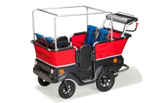 E-Turtle Elektro Motor Kinderbus für 4 Kinder in rot von Jakobs GmbH