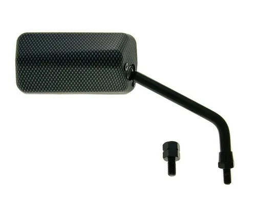 Spiegel F1 rechts M8 Carbon-Look matt kurzes Gewinde