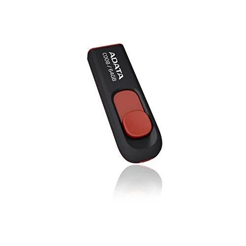 A-Data C008 USB 64GB Speicherstick USB 2.0 schwarz/rot